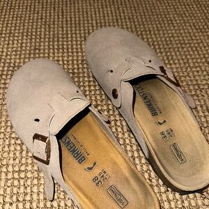 Birkenstock Gray Mules Comfortable Slip-On Clogs
